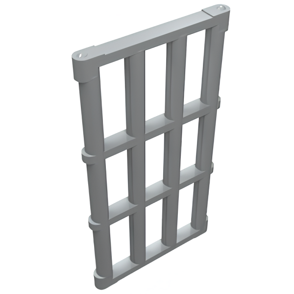 Дверная решетка LEGO Bar 1 x 4 x 6 Grille with End Protrusions 92589